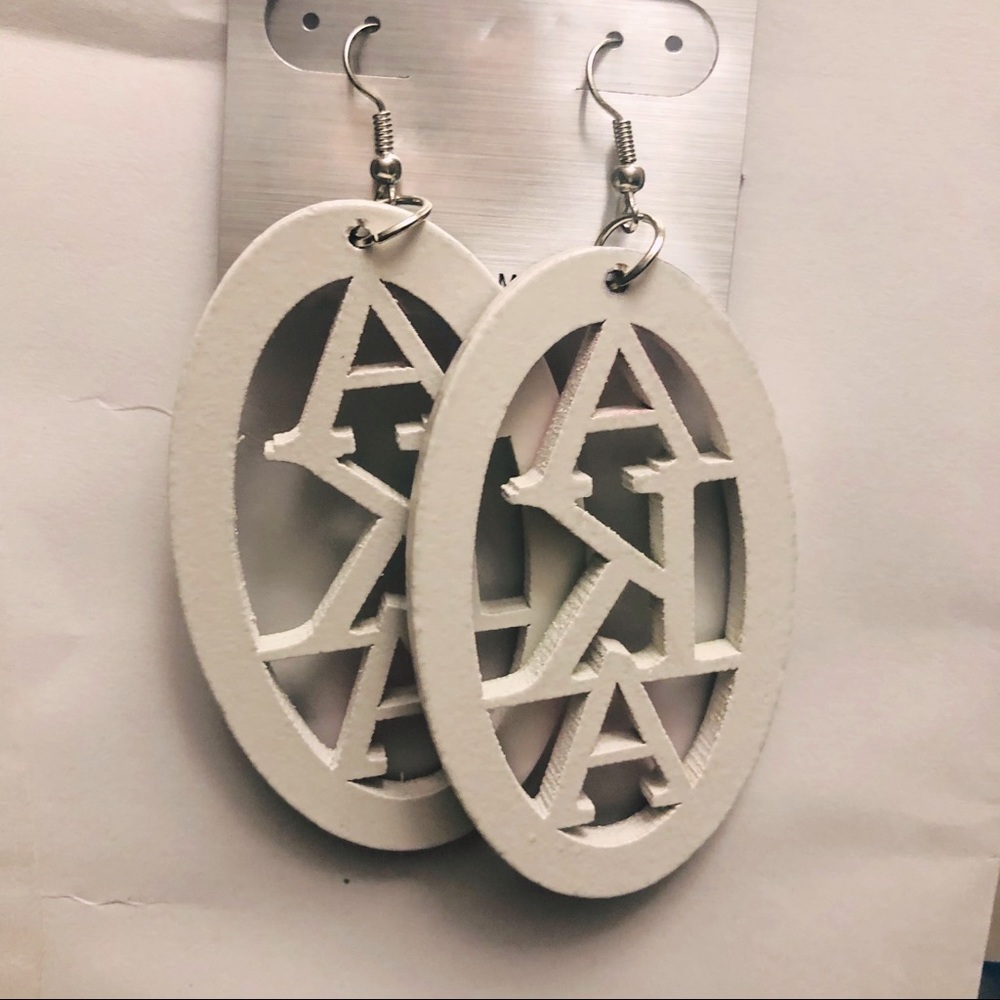 Alpha Kappa Alpha Earrings - Picture 2 of 2